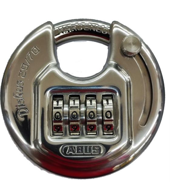 Abus Diskusschloss 70mm, mit Zahlenkombination 4 stellig